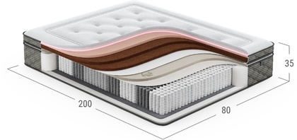 MOON BEAUTY Prestige H 847 матрас 80x200